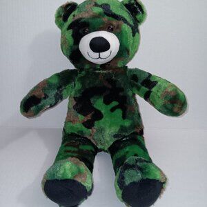 BUILD-A-BEAR MILITARY CAMOUFLAGE 15" STUFFED ANIMAL